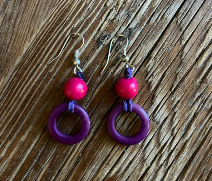 Miniaturbild: Ohrring Tagua ring Asai