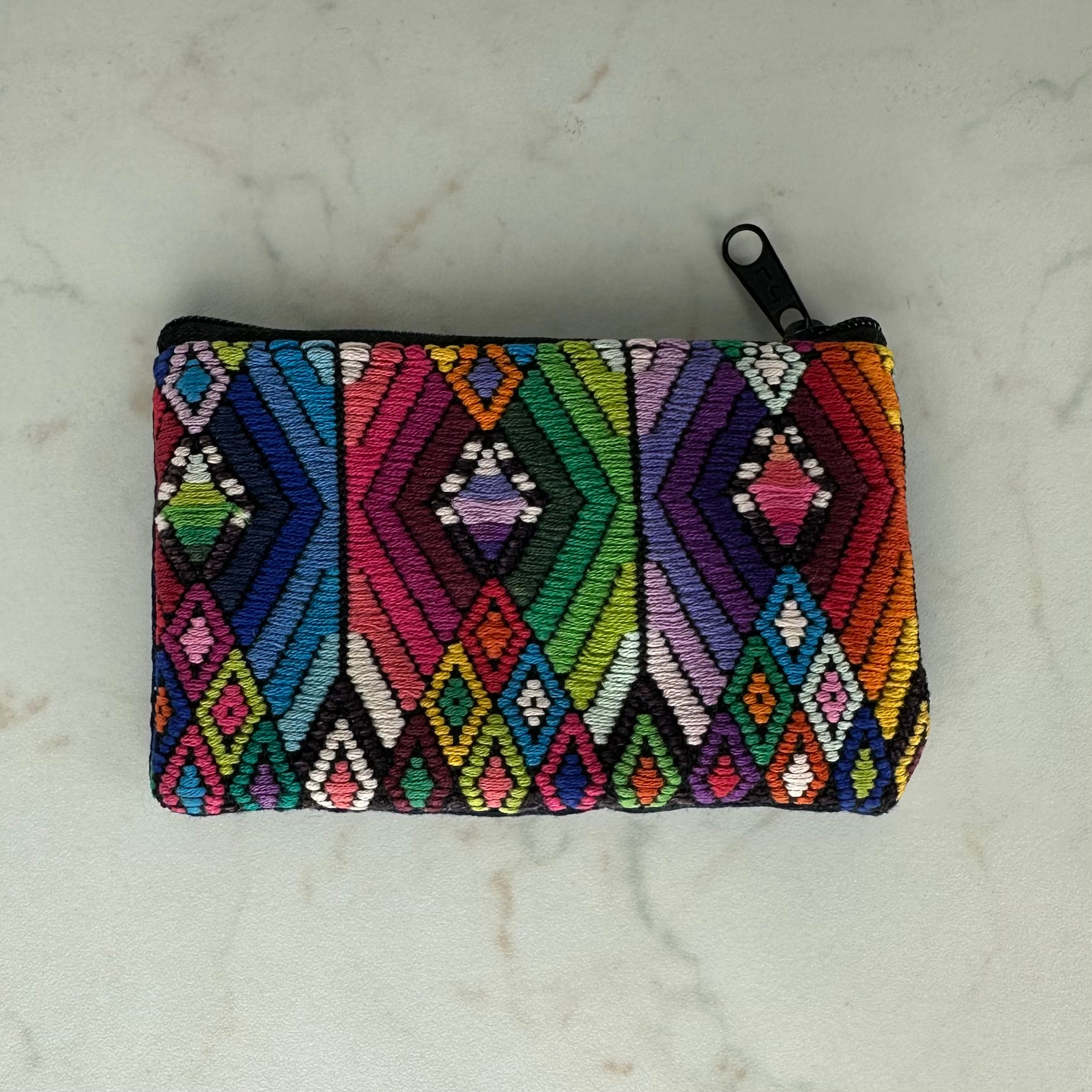 Geldtasche klein gestickt