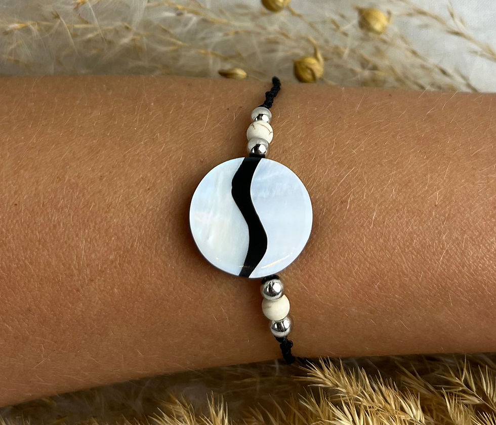 Miniaturbild: Armband Muschel rund