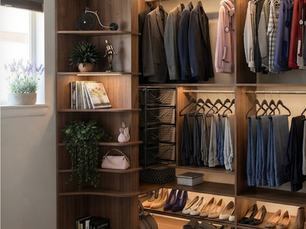Inside Ryan's Closet Redesign: The Wood, Wallpaper & Hardware We Used