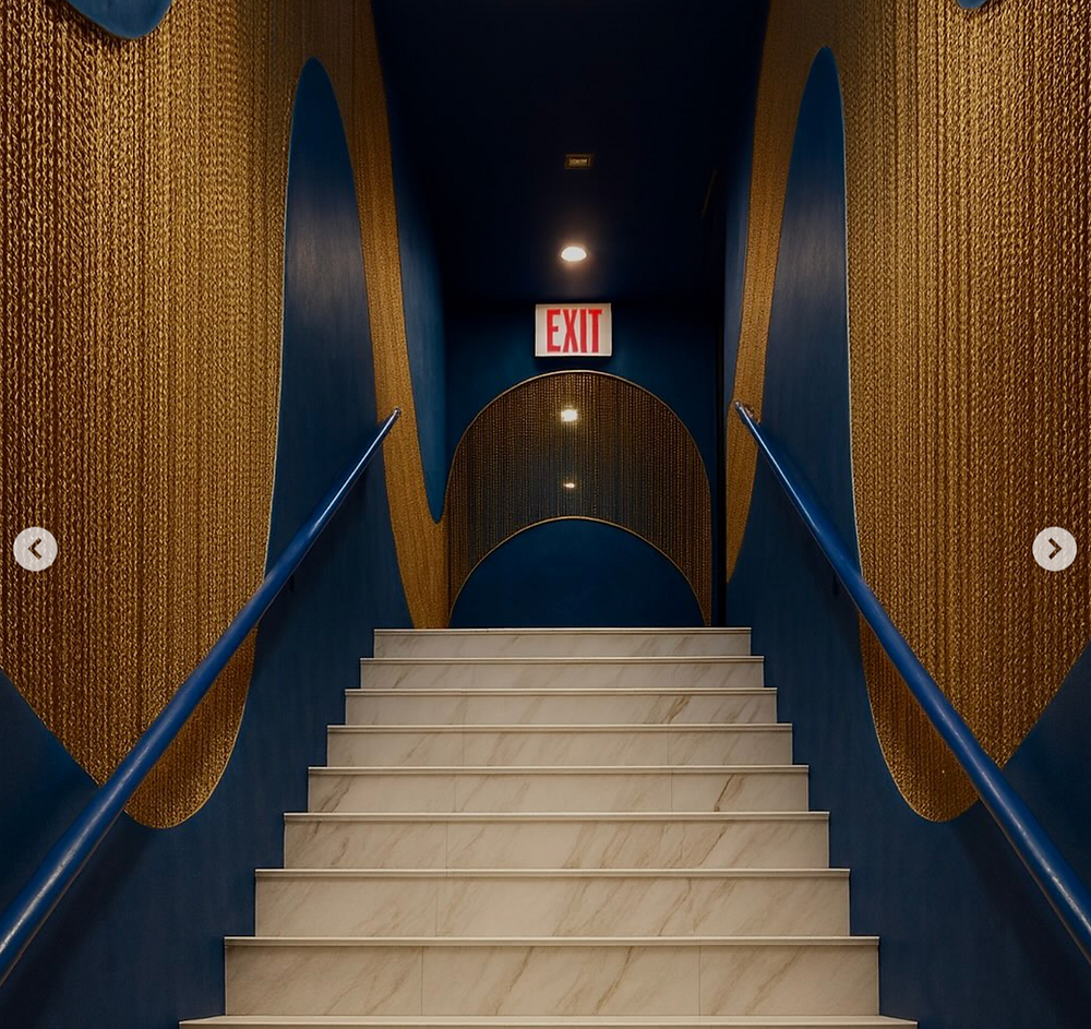 Virtual interior design for a modern staircase
