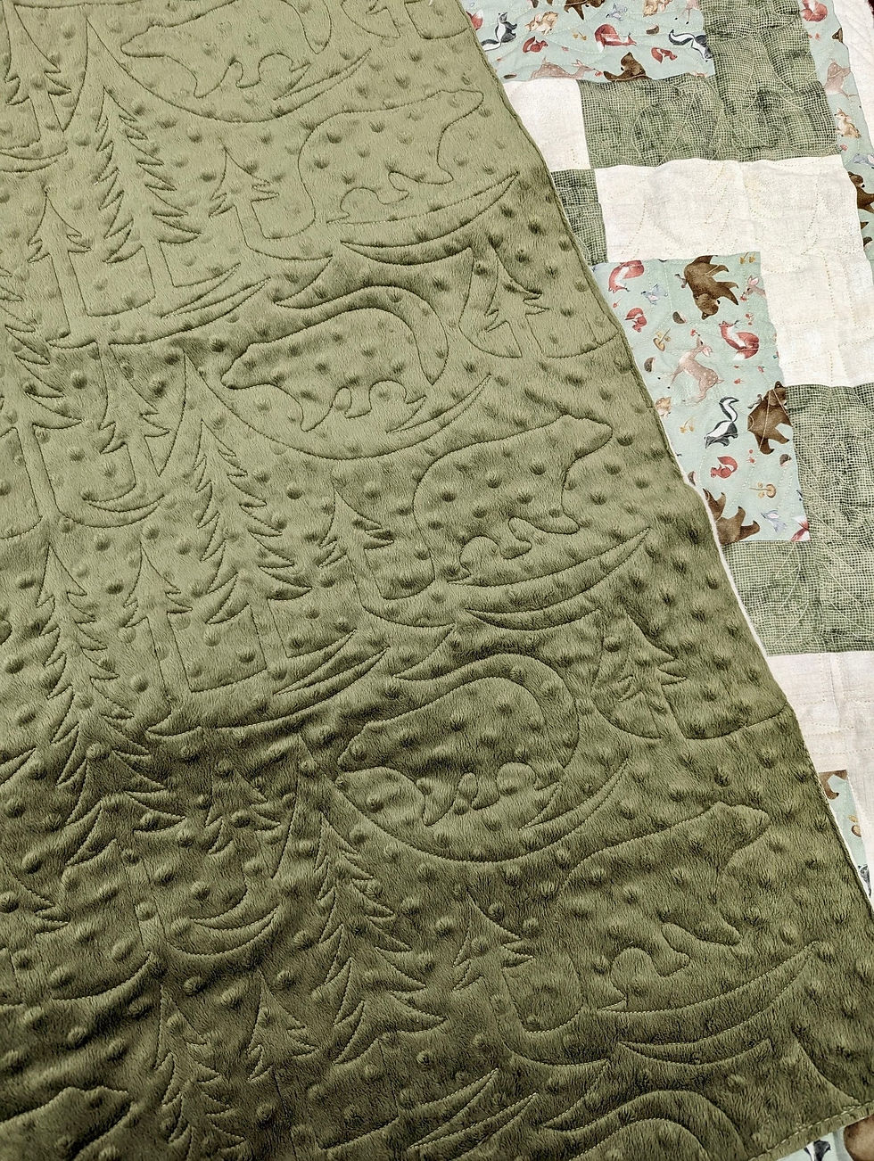 Bear baby quilt