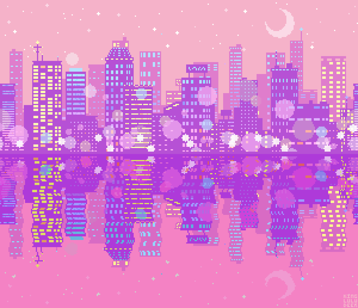 Kawaii Night sky.gif