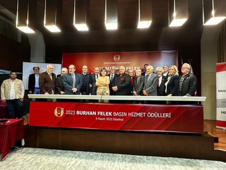 2023 TGC Burhan Felek Basın Hizmet Ödülleri sahiplerini buldu