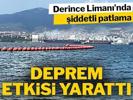 Kocaeli’de deprem gibi patlama, yaralılar var
