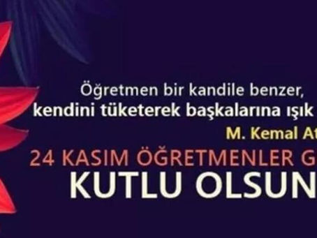 Bugün Öğretmenler Günü. Kutlu olsun!