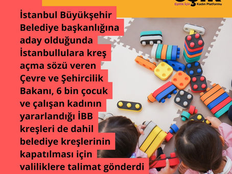 EŞİK: Kreş haktır, DOKUNMAYIN !