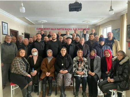 Maçka CHP'nin ilçe kongresine kilitlendi