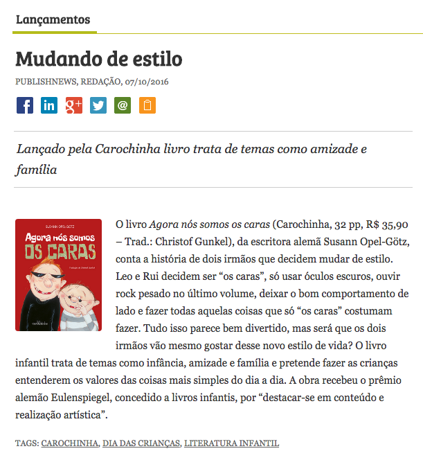Agora nós somos os caras no PN