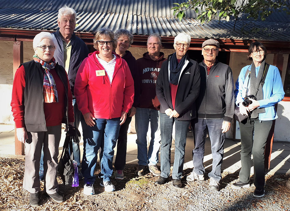 Meredith and walkers at History Festival2019