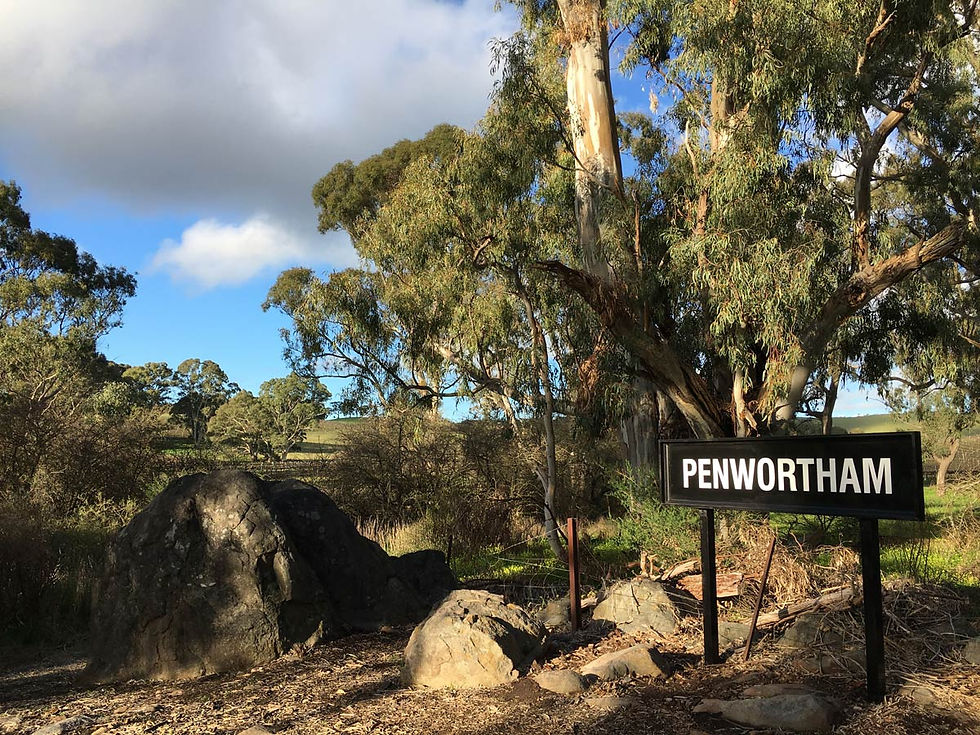 Penwortham Railway sign on Riesling Trail
