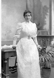 Studio portrait of Annie Lewers Bowman (nee Cowle), wife of Edmund Bowman. B-68466.jpeg