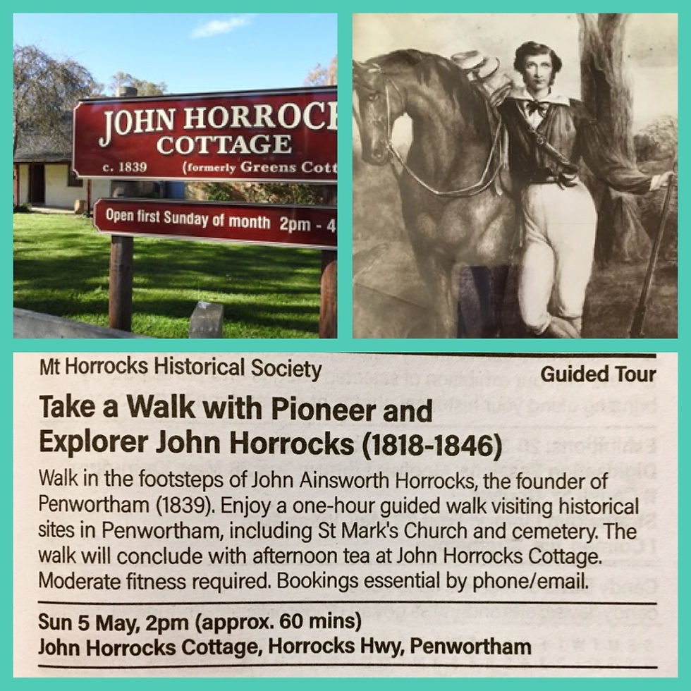Pioneer John Horrocks Walking Tour
