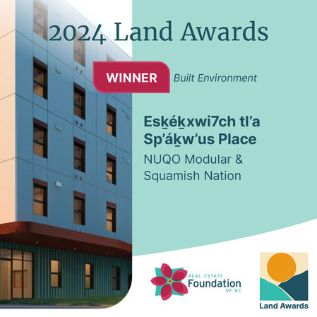 NUQO Wins Built Environment Award at the 2024 Land Awards