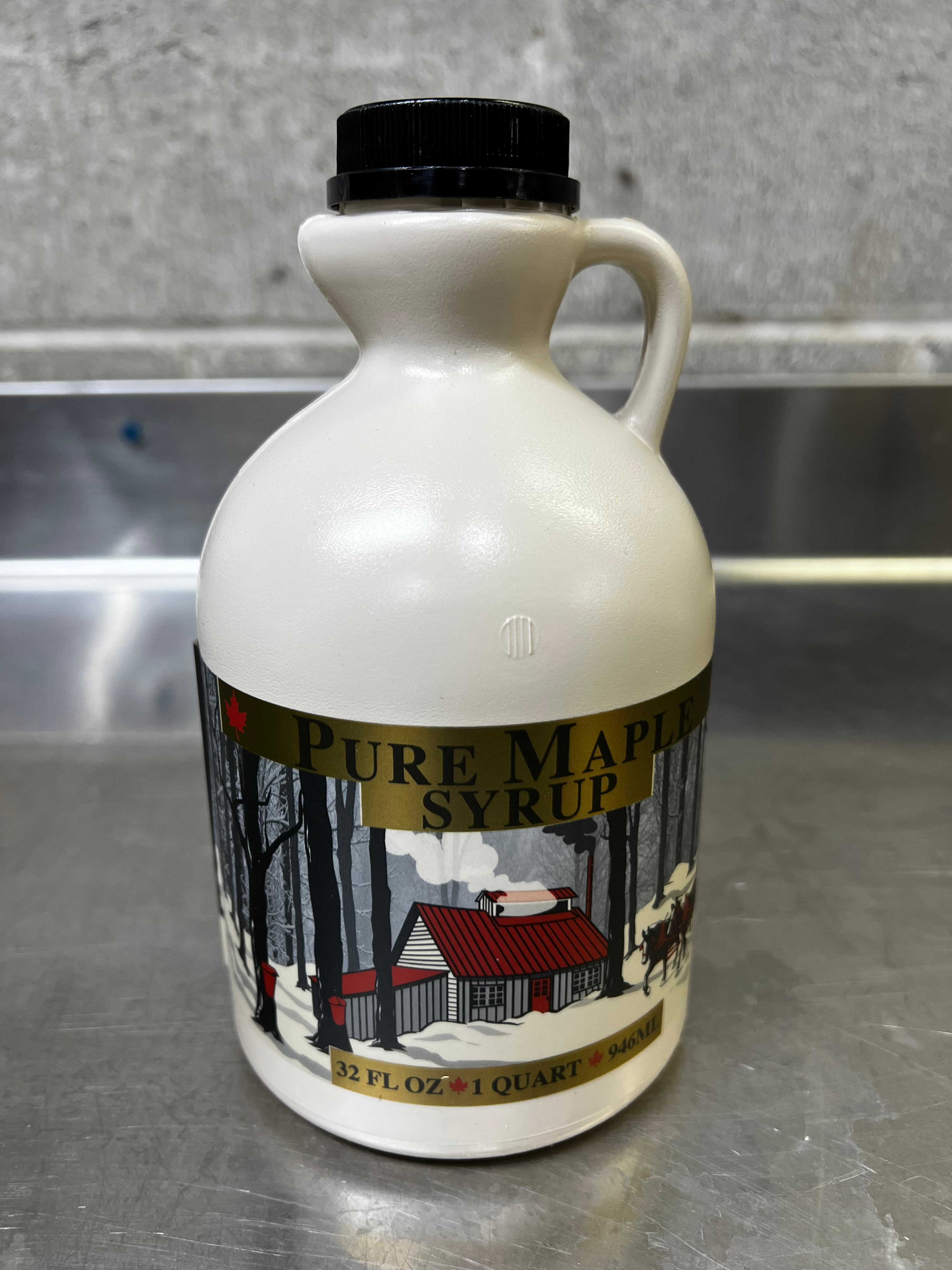 Quart Maple Syrup Plastic Jug