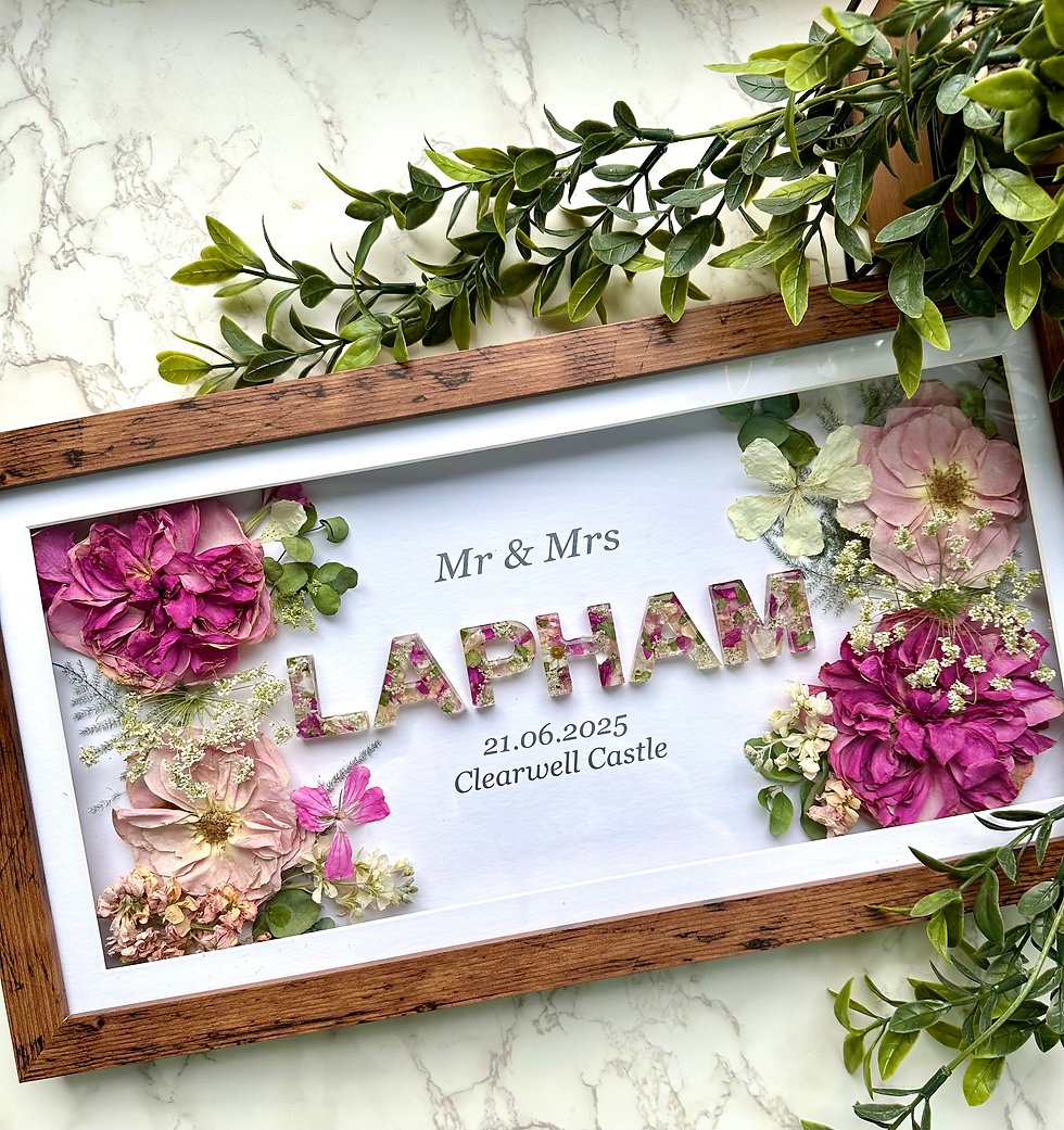 Thumbnail: 20inch  Floral Name Frame 