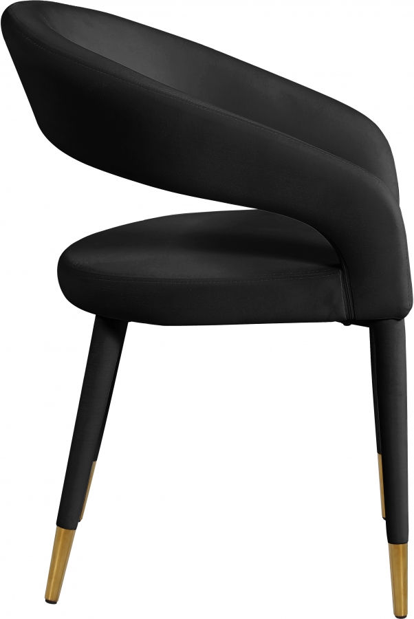 Thumbnail: Black Velvet Chair
