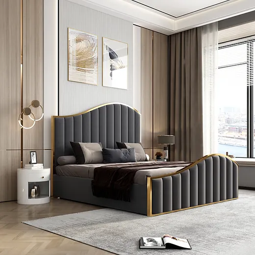 Jolie online velvet bed
