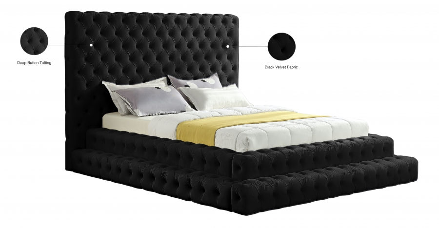 Thumbnail: Black Queen Bed Frame 