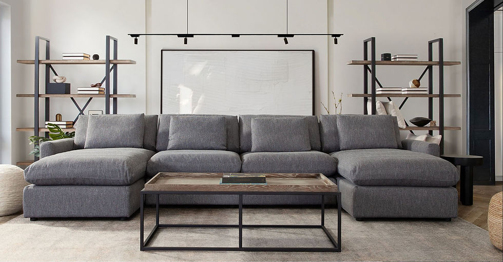 Gray u Shaped Sectional