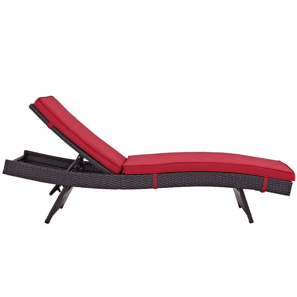 Thumbnail: Red Chaise Outdoor Patio Set Of 4 