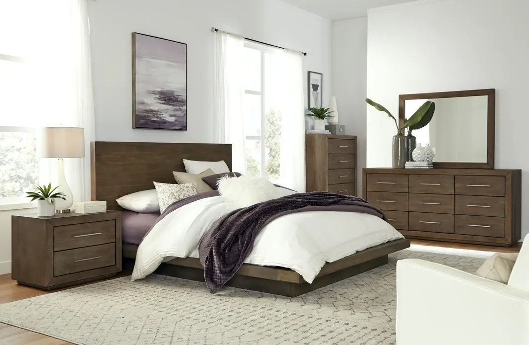 Wood Queen  Platform Bed Frame