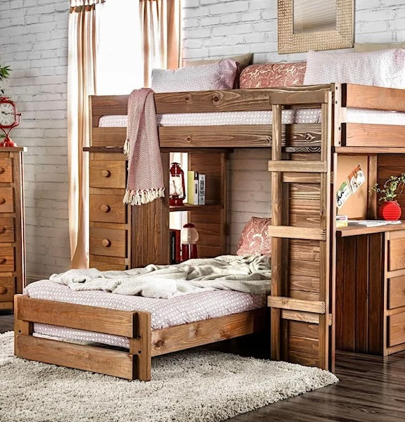 TWIN/TWIN LOFT BED     