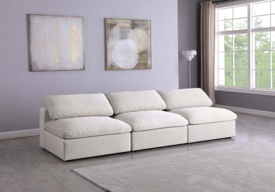 Cream Fabric Sofa