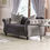Thumbnail: Gray Performance Sofa And Loveseat Living Set 