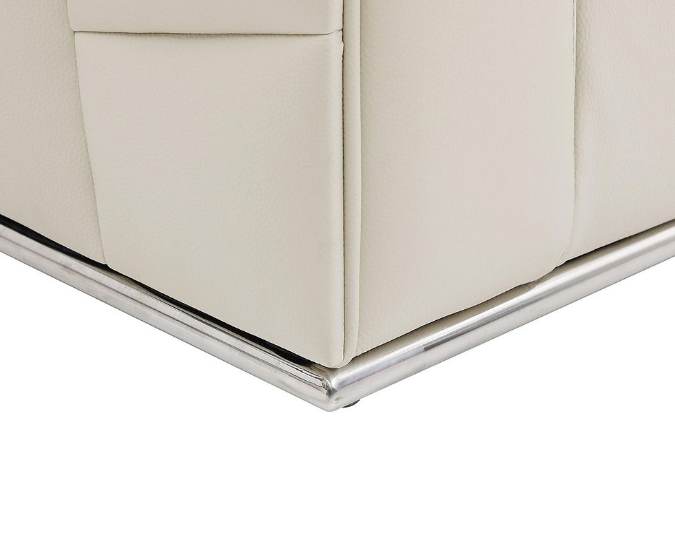 Thumbnail: Italian Beige Leather Sectional 