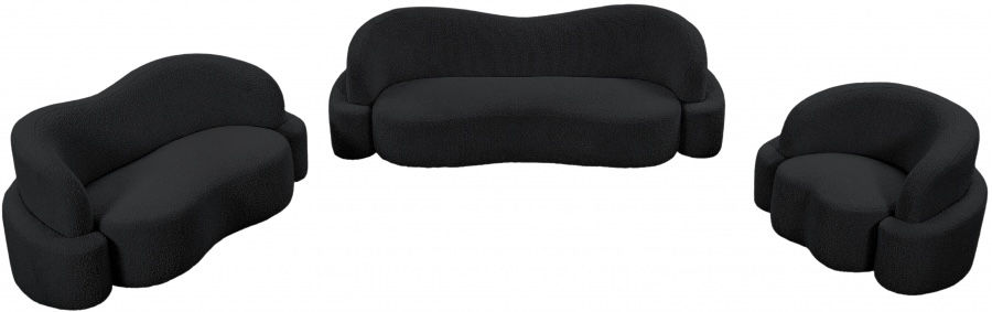 Thumbnail: Black Boucle Sofa 