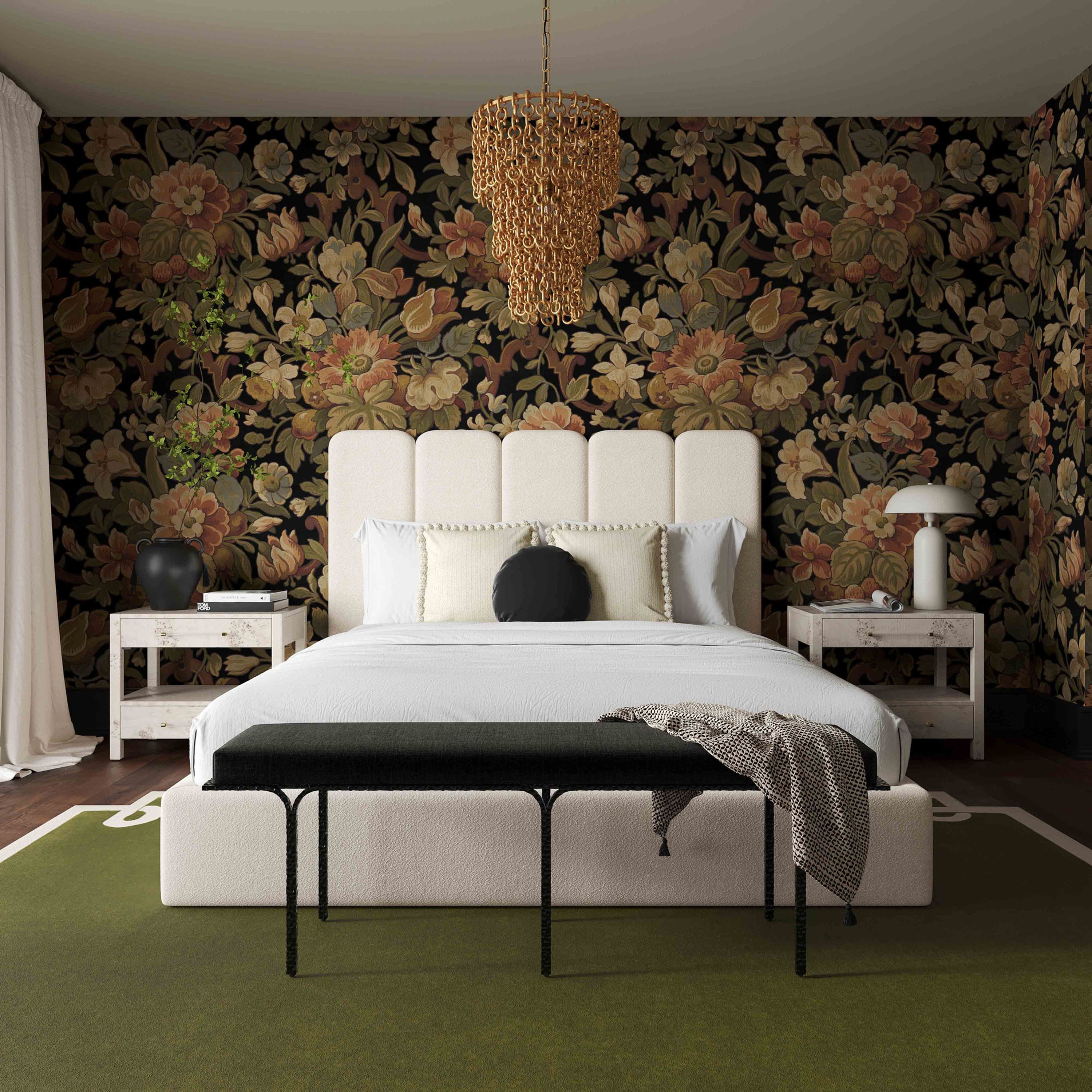 Boucle Queen Bed Frame