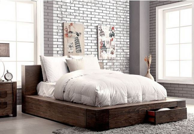 Natural Tone C king Bed Frame