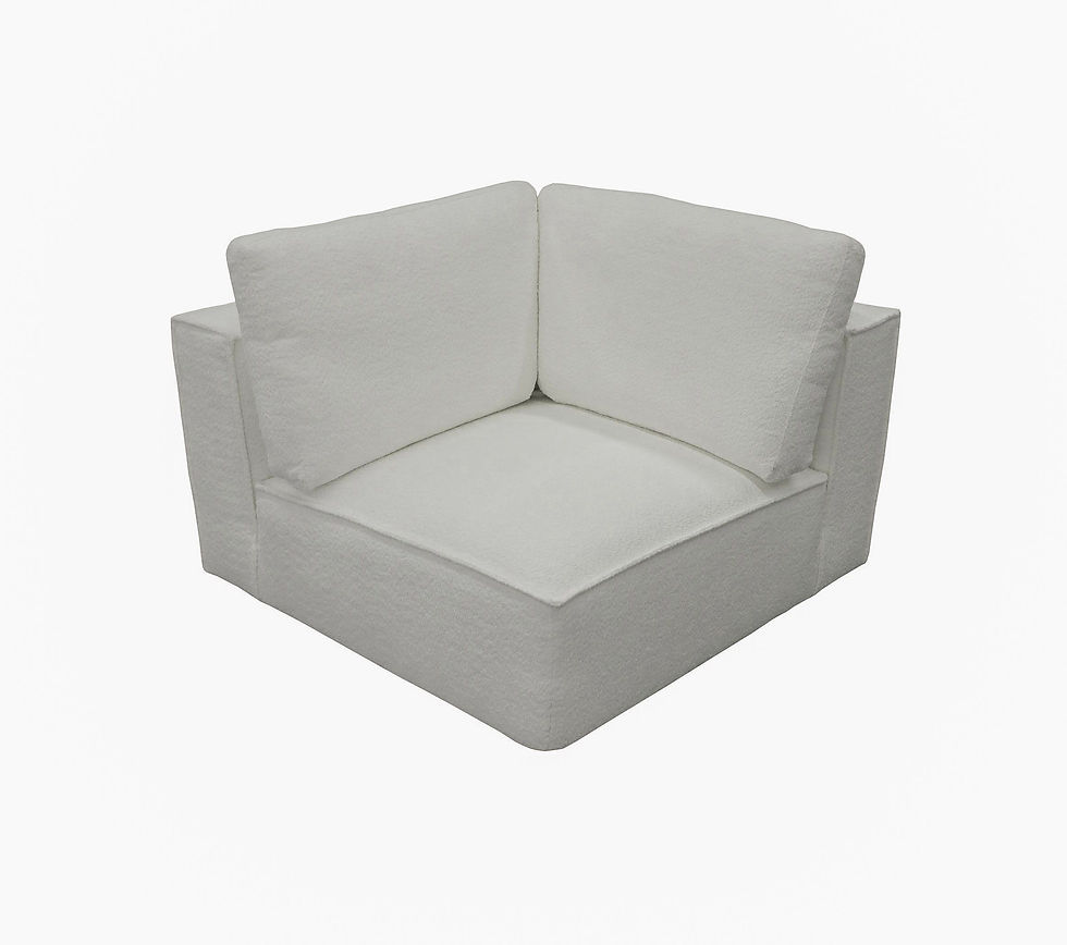 Thumbnail: White Fabric Modular Left Facing 