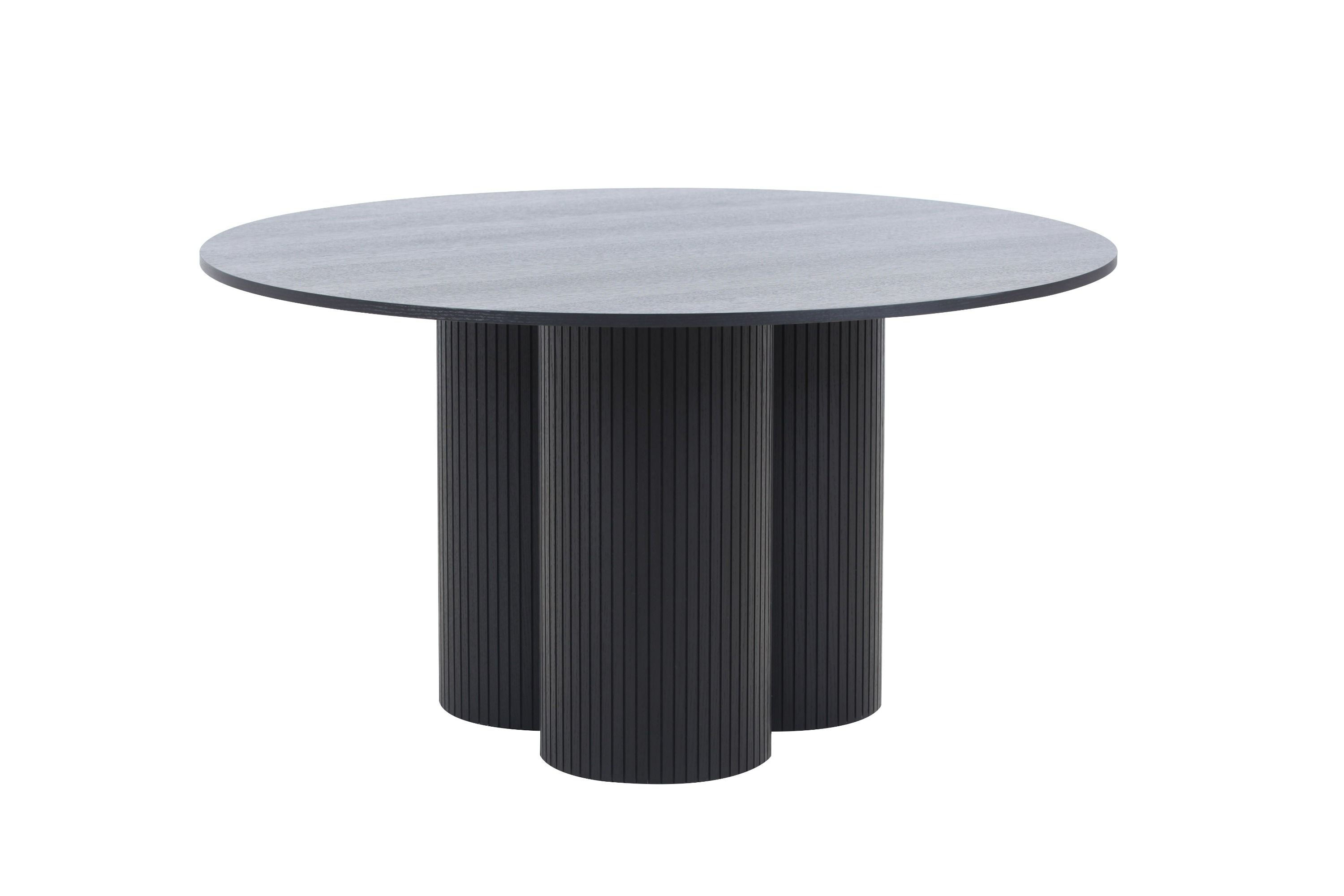 Black Oak Round Dining Table