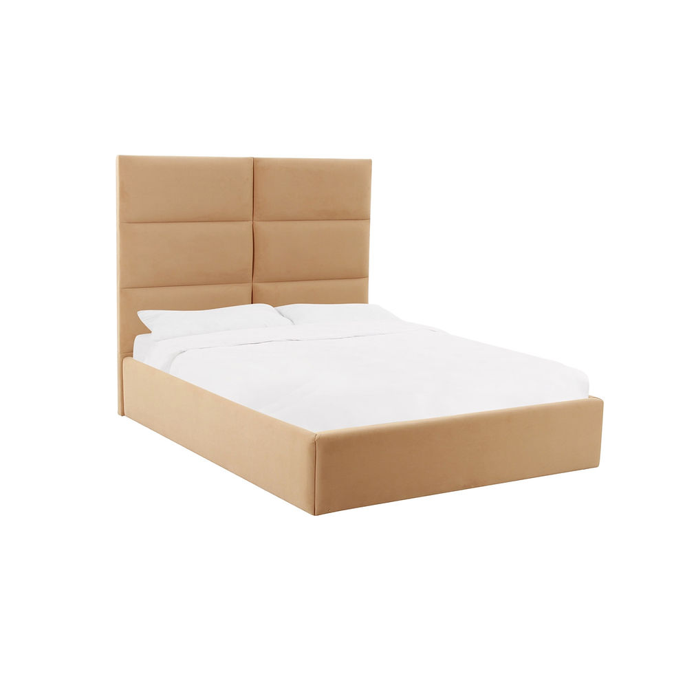 Thumbnail: Honey Velvet E king Bed Frame 