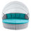 Thumbnail: Turquoise Canopy Sunbrella Outdoor Patio Daybed