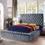 Thumbnail: Grey E King Velvet  Bed Frame 