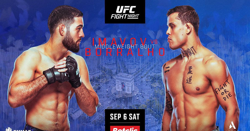 UFC Paris: Nassourdine Imavov vs Caio Borralho
