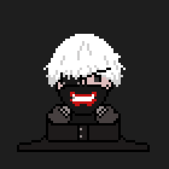 ken kaneki pixel art gif
