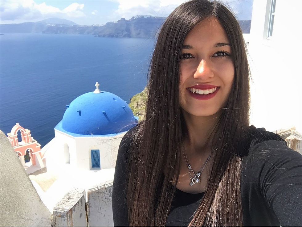 santorin maison bleu
