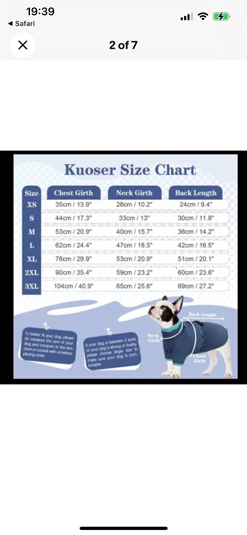 Thumbnail: XS waterproof dog coat