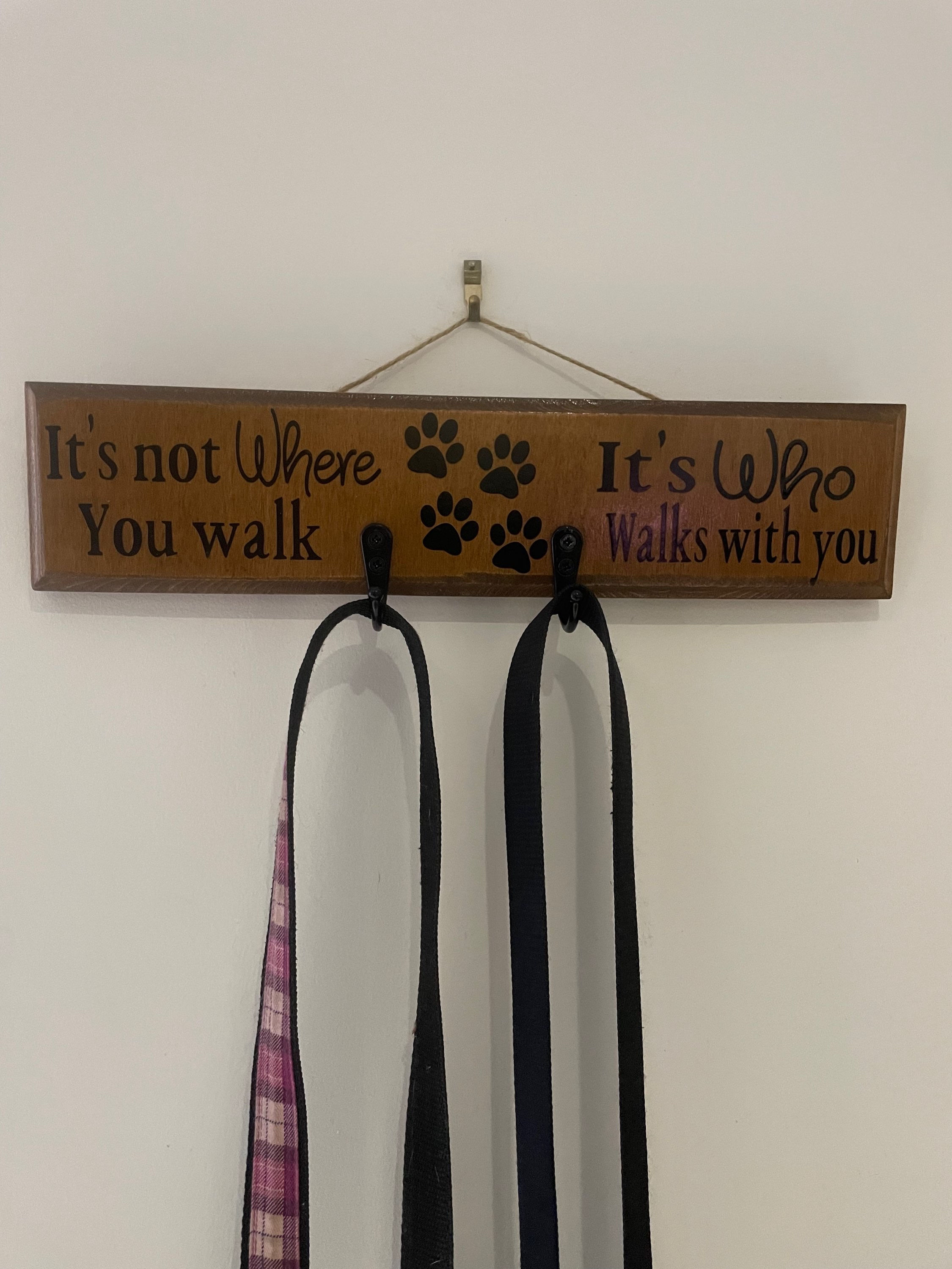 Double lead hook plaque