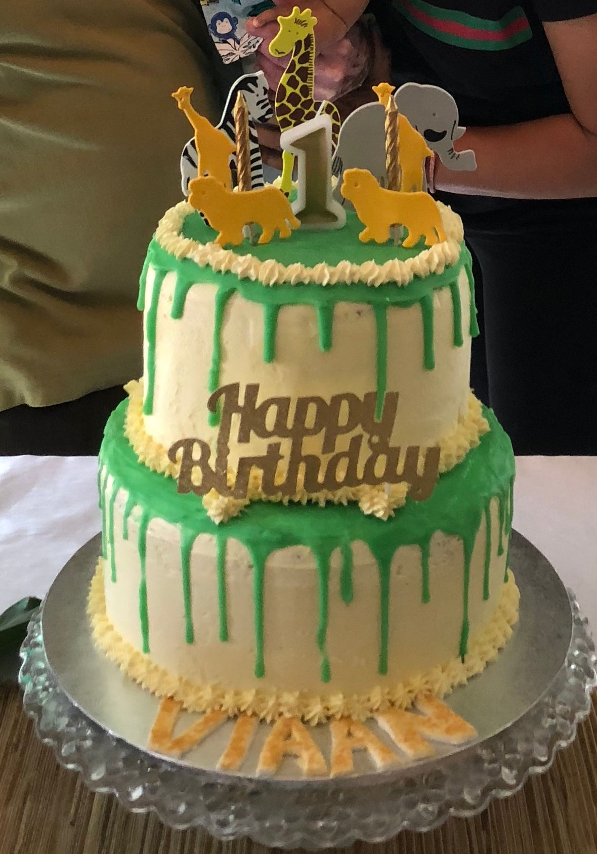 Two Tiered Drip Cake