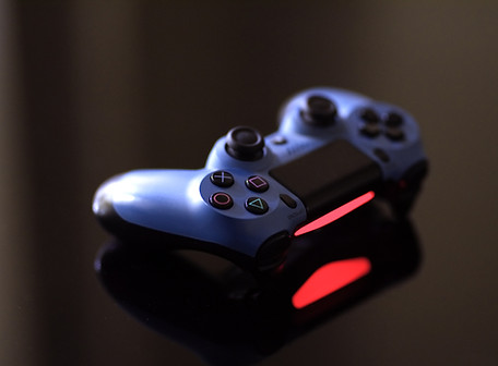 Blue Game Controller
