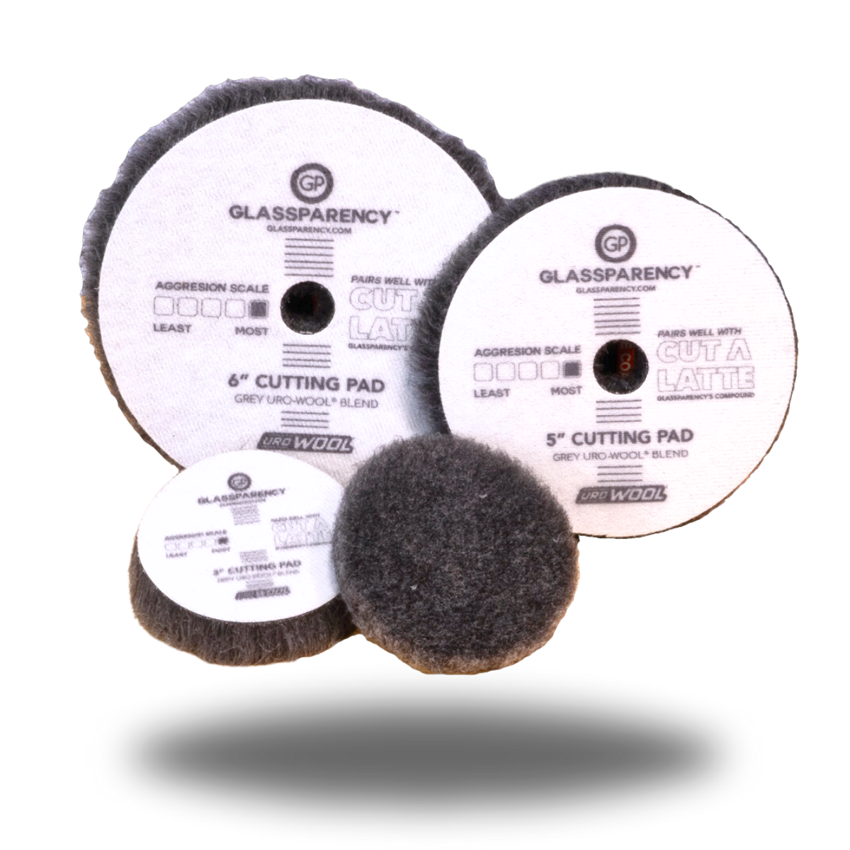 Grey UroWool Heavy Cut Wool Pad