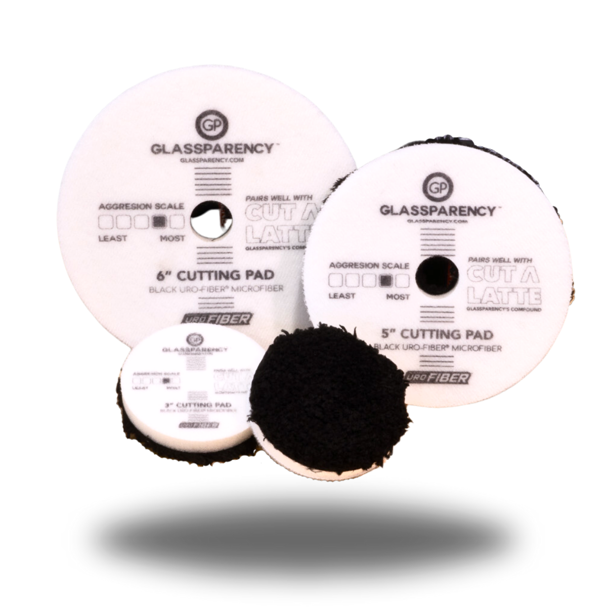 Black UroFiber Medium Cut Microfiber Pad