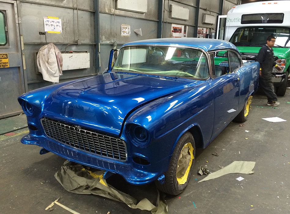 55 Chevy Painted