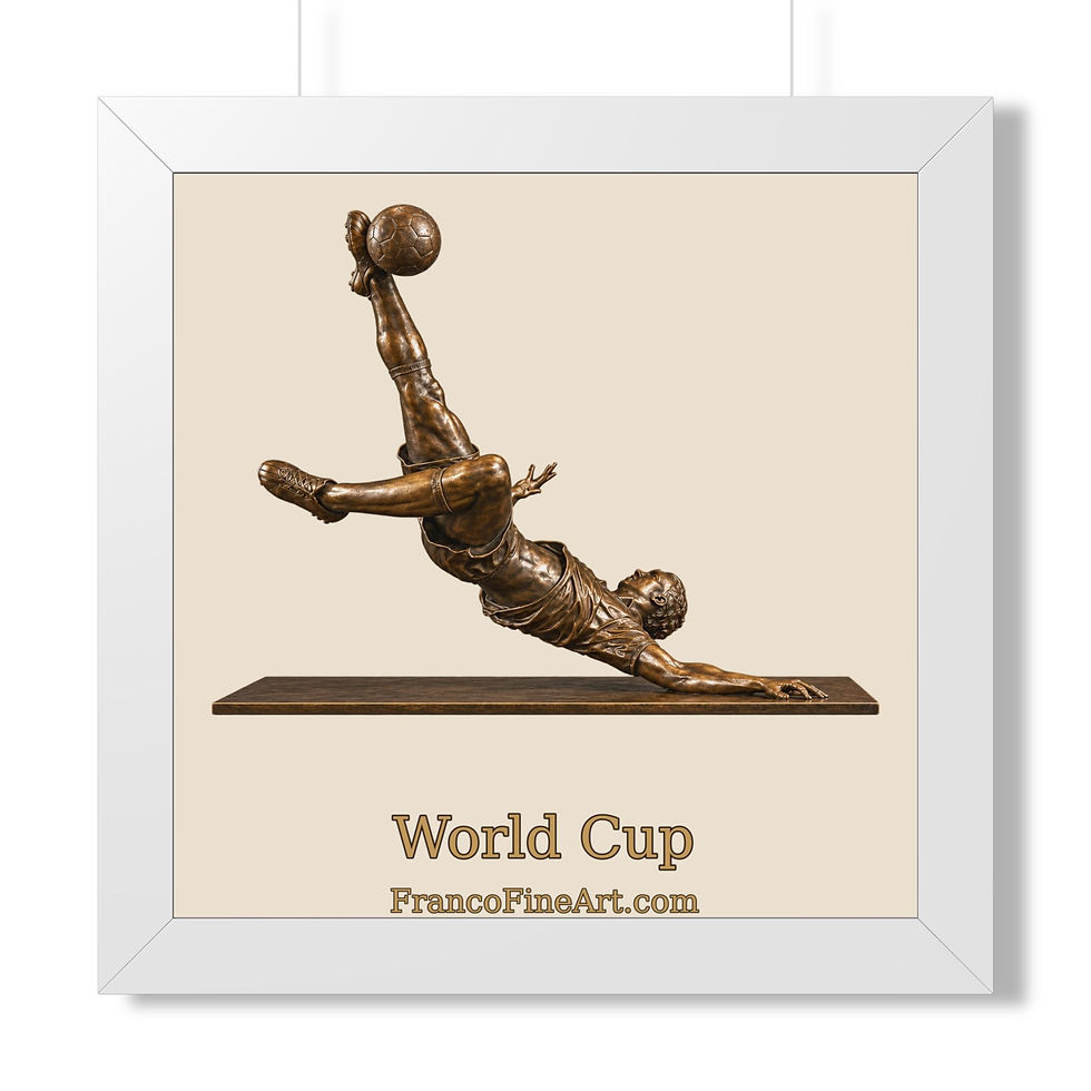 Thumbnail: World Cup Soccer — Framed Sculpture Print