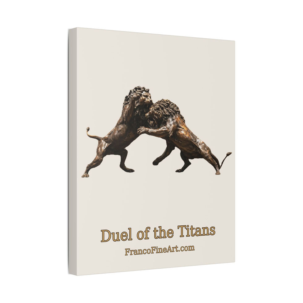 Thumbnail: Duel of the Titans Canvas Art